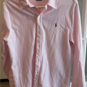 Ralph Lauren Pink Knit Oxford Shirt